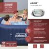 imageColeman Atlantis AirJet Large Square 4 to 6 Person Inflatable Hot Tub Portable Outdoor Spa with 140 AirJets and EnergySense Cover BlueBlue