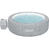 imageColeman SaluSpa AirJet 7 Person Inflatable Hot Tub Round Portable Outdoor Spa with 180 Soothing AirJets and Insulated Cover Gray Sicily StandardSicily EnergySense