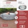 imageColeman SaluSpa AirJet 7 Person Inflatable Hot Tub Round Portable Outdoor Spa with 180 Soothing AirJets and Insulated Cover Gray Sicily StandardSicily Standard