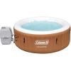 imageColeman SaluSpa Ponderosa AirJet 2 to 4 Person Inflatable Hot Tub Round Portable Outdoor Spa with 120 Soothing Jets with Cover OrangeOrange