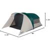 imageColeman Cabin Camping Tent with Screened Porch 46 Person Weatherproof Tent with Enclosed Screened Porch Option Includes Rainfly Carry Bag Extra Storage and 10 Minute Setup6person Porch
