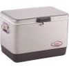 imageColeman SteelBelted Cooler Keeps Ice Up to 4 Days  54Quart Cooler for Camping BBQs Tailgating ampamp Outdoor ActivitiesSilver