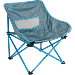 imageColeman Kickback Outdoor Folding Chair with Relaxed Back Rest ampamp Strong Steel Frame Portable for Camping Tailgating Beach Backyard ampamp More Carry Bag IncludedBlue