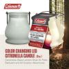 image:imageColeman Color Changing LED Citronella Outdoor Scented CandleBoxed