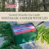 image:imageColeman Citronella Candle 11oz  Outdoor Candle in Retro Cooler Tin  LongLasting Decorative Candle for Patio Camping Backyard BBQ amp Travel Green