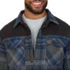 image:imageColeman Diamond Quilted Flannel Shirt Jacket  Mens Plaid Flannel Winter Jacket for Outdoor Hiking Camping and HuntingGrey