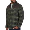 image:imageColeman Diamond Quilted Flannel Shirt Jacket  Mens Plaid Flannel Winter Jacket for Outdoor Hiking Camping and HuntingOlive Grey