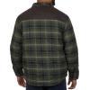 image:imageColeman Diamond Quilted Flannel Shirt Jacket  Mens Plaid Flannel Winter Jacket for Outdoor Hiking Camping and HuntingOlive Grey
