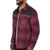 image:imageColeman Diamond Quilted Flannel Shirt Jacket  Mens Plaid Flannel Winter Jacket for Outdoor Hiking Camping and HuntingRed