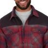 image:imageColeman Diamond Quilted Flannel Shirt Jacket  Mens Plaid Flannel Winter Jacket for Outdoor Hiking Camping and HuntingRed