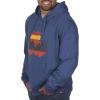 image:imageColeman Graphic Double Layered Fleece HoodyBlue River Heather