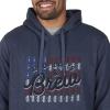 image:imageColeman Graphic Double Layered Fleece HoodyIndigo Heather