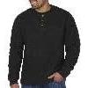 image:imageColeman LongSleeve Sherpa Lined Waffle Henley Shirts for MenBlack