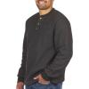 image:imageColeman LongSleeve Sherpa Lined Waffle Henley Shirts for MenBlack Heather