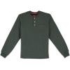 image:imageColeman LongSleeve Sherpa Lined Waffle Henley Shirts for MenHunter Green Heather
