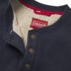 image:imageColeman LongSleeve Sherpa Lined Waffle Henley Shirts for MenIndigo Heather