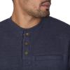 image:imageColeman LongSleeve Sherpa Lined Waffle Henley Shirts for MenIndigo Heather