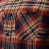 image:imageColeman Mens LongSleeve Flannel Shirt Midweight Western Plaid ButtonDown BlueGrey MediumRustNavy