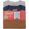 image:imageColeman Mens Workwear Performance Short Sleeve Cotton TShirts Multi Color 3PackCool Grey Indigo Copper