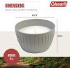 image:imageColeman Outdoor Citronella Candle for Patio Backyard Ideal for Camping and Relaxation Up to 25 Hours Burn Time Grey 11oz11oz