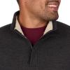 image:imageColeman Quarter Zip Sherpa Henley Long Sleeve Shirt For Men Black Heather MediumBlack Heather