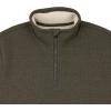 image:imageColeman Quarter Zip Sherpa Henley Long Sleeve Shirt For Men Black Heather MediumSmokey Olive Heather