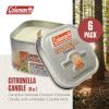 image:imageColeman Scented Outdoor Citronella Candle with Wooden Crackle Wick Campfire Scent 6 oz Pack of 6Campfire