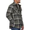 image:imageColeman Sherpa Lined Yukon Flannel Shirt Jackets with Corduroy Trim RedCharcoal LargeGreyOlive