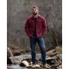 image:imageColeman Sherpa Lined Yukon Flannel Shirt Jackets with Corduroy Trim RedCharcoal LargeRedCharcoal