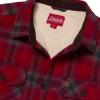 image:imageColeman Sherpa Lined Yukon Flannel Shirt Jackets with Corduroy Trim RedCharcoal LargeRedCharcoal