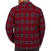 image:imageColeman Sherpa Lined Yukon Flannel Shirt Jackets with Corduroy Trim RedCharcoal LargeRedCharcoal