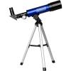 image:imageColeman 360x50 Refractor Telescope Kit with HeavyDuty Carrying Case  Electric Blue