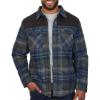 image:imageColeman Diamond Quilted Flannel Shirt Jacket  Mens Plaid Flannel Winter Jacket for Outdoor Hiking Camping and HuntingGrey