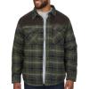 image:imageColeman Diamond Quilted Flannel Shirt Jacket  Mens Plaid Flannel Winter Jacket for Outdoor Hiking Camping and HuntingOlive Grey