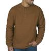 image:imageColeman LongSleeve Sherpa Lined Waffle Henley Shirts for MenWalnut Heather