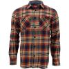 image:imageColeman Mens LongSleeve Flannel Shirt Midweight Western Plaid ButtonDown BlueGrey MediumRustNavy
