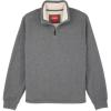 image:imageColeman Quarter Zip Sherpa Henley Long Sleeve Shirt For Men Black Heather MediumShale Heather