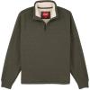 image:imageColeman Quarter Zip Sherpa Henley Long Sleeve Shirt For Men Black Heather MediumSmokey Olive Heather