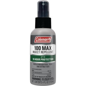 image:imageColeman 100 Max Mosquito Repellent DEET Insect Repellent Spray  4 fl oz PumpSpray