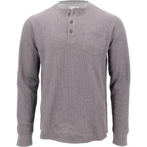 image:imageColeman LongSleeve Waffle Thermal Henley Shirts for MenLight Grey Heather