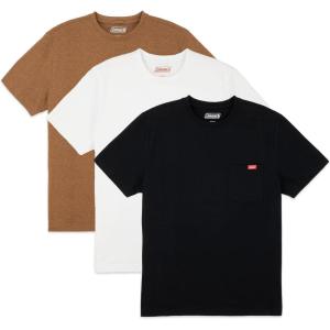 image:imageColeman Mens Workwear Performance Short Sleeve Cotton TShirts Multi Color 3PackOff WhiteBlackCopper Heather