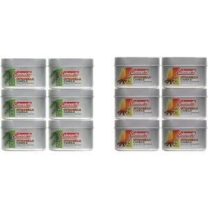 image:imageColeman Pine and Campfire Scented 6oz Citronella Candles with Wooden Crackle Wick Packs of 6Pine  Campfire