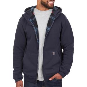 image:imageColeman Polar Mens Fleece Lined Workwear FullZip Sweatshirt with Hood Perfect Hoodie For The OutdoorsNavy