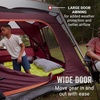 image:imageColeman Skylodge Camping Tent 81012 Person Weatherproof Family Tent with Convertible Screen Room ColorCoded Poles Room Divider Rainfly and Storage Pockets Fits Multiple QueenSized Airbeds8person