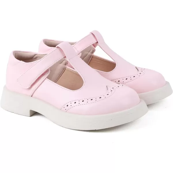 ADAMUMU Girls Dress Shoes Cute Bow Mary Jane Shoes Ballerina Flats with Satin Ankle Tie,Flower Girls for Wedding Sparkly Birthday Party or School Daily Dress Up