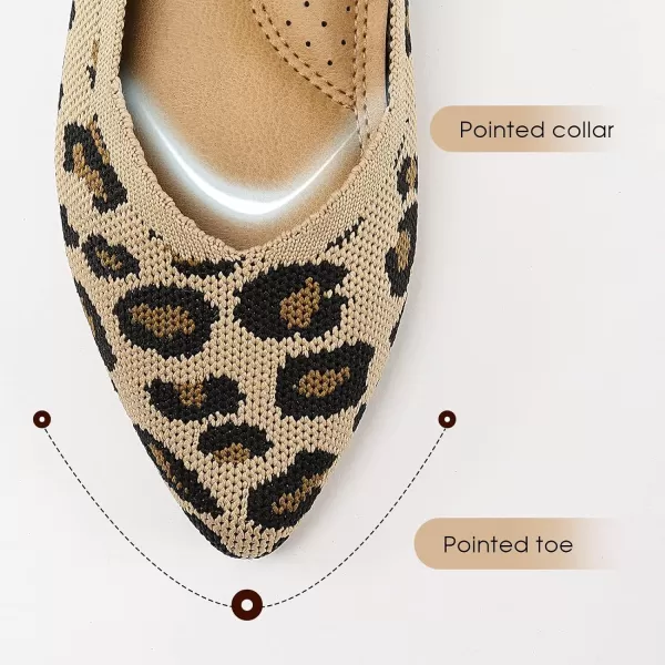 ADAMUMU Women's Ballet Flats for Pointed Toe Shoes Slip On Casual Mesh Flats Shoes