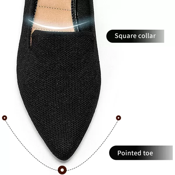 ADAMUMU Women's Ballet Flats for Pointed Toe Shoes Slip On Casual Mesh Flats Shoes