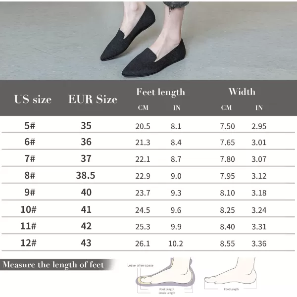 ADAMUMU Women's Ballet Flats for Pointed Toe Shoes Slip On Casual Mesh Flats Shoes