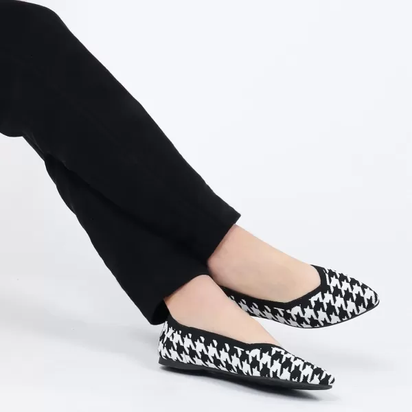 ADAMUMU Women's Ballet Flats for Pointed Toe Shoes Slip On Casual Mesh Flats Shoes