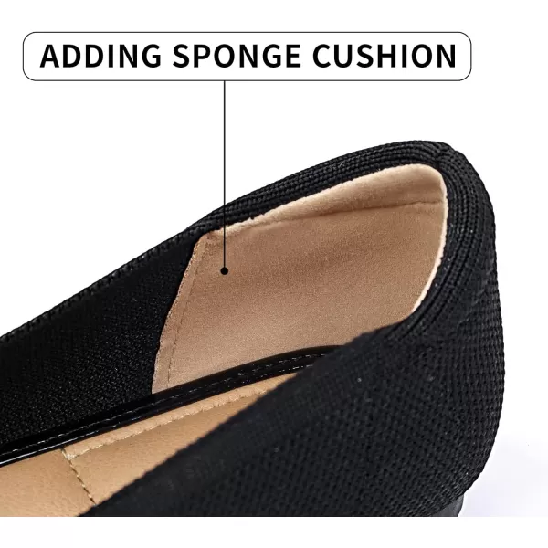 ADAMUMU Women's Ballet Flats for Pointed Toe Shoes Slip On Casual Mesh Flats Shoes